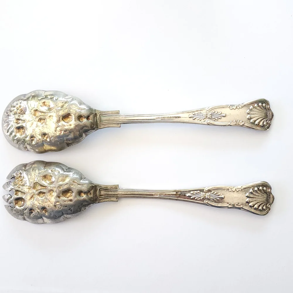 Ornate Silver‎ Serving Utensil Set